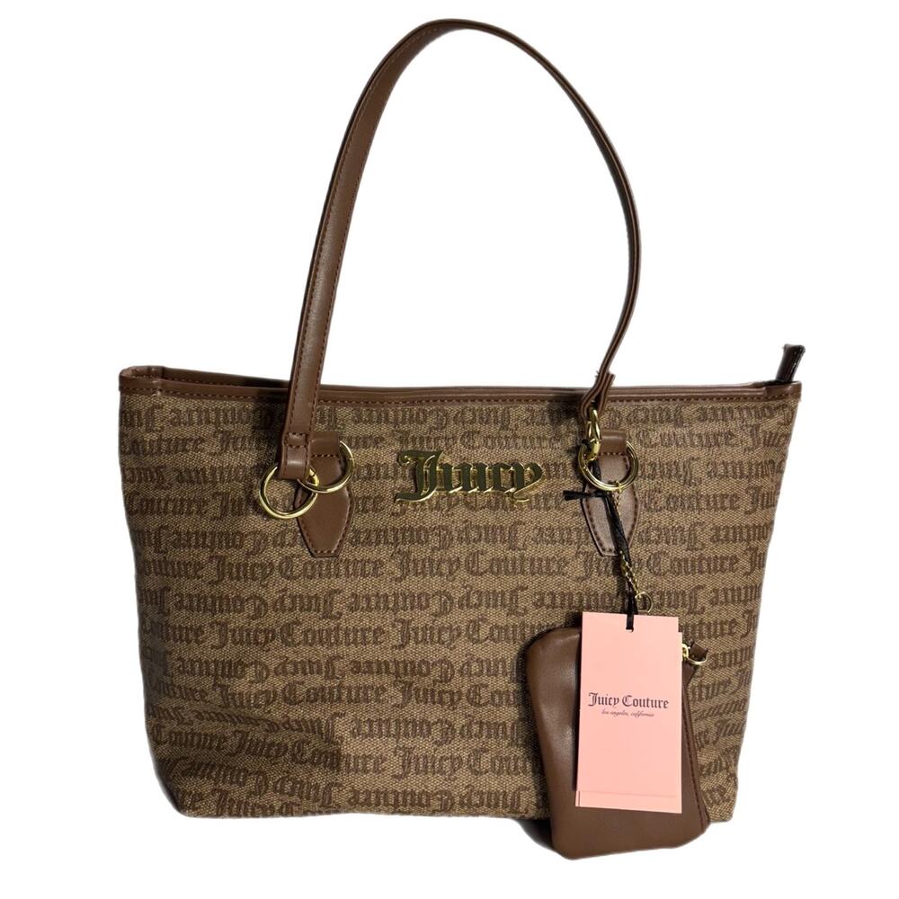 JUICY COUTURE GOTHIC STATUS BROWN SHOPPER